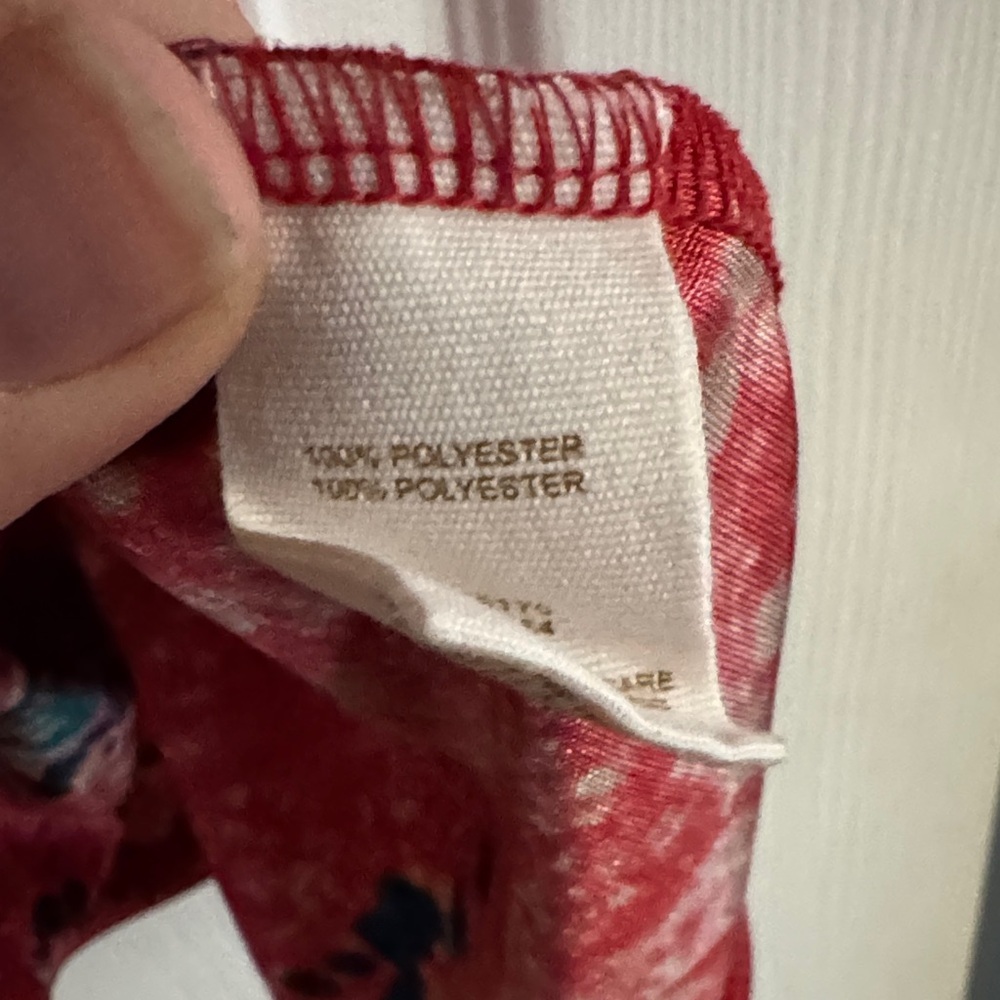 Free People Red Floral Babydoll top - Picture 6 of 8